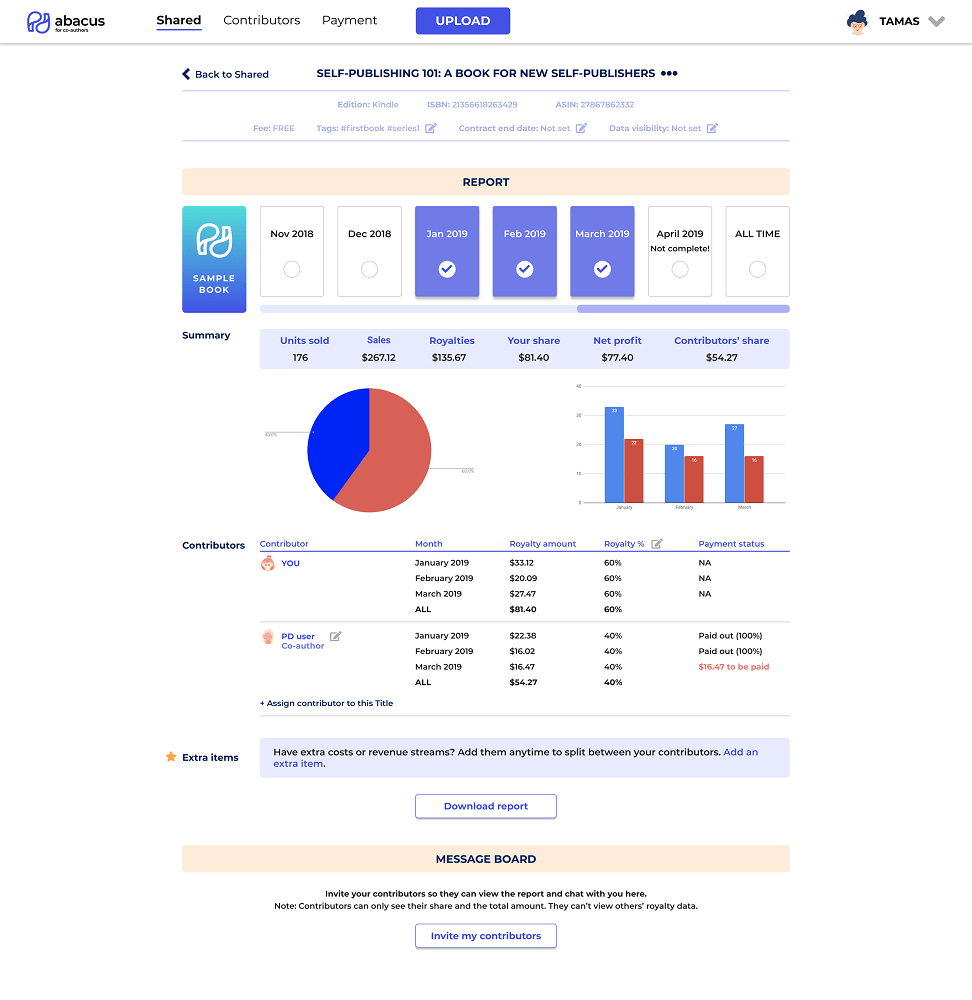 Split royalties with PublishDrive Abacus